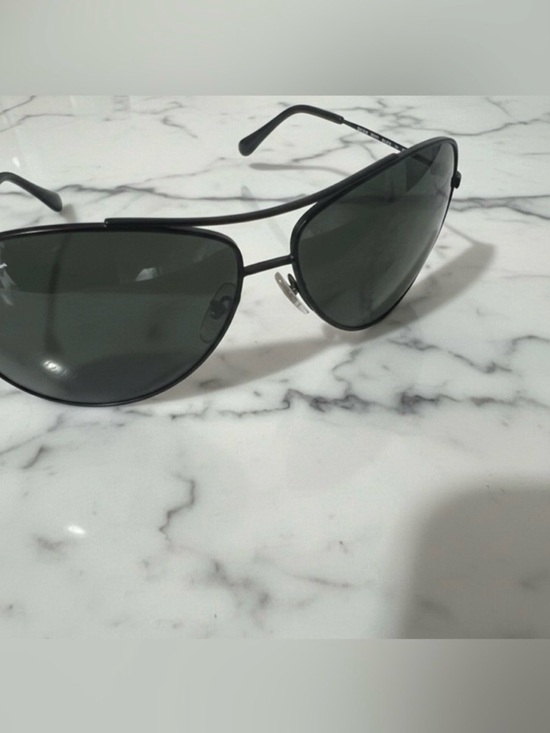 Ray-Ban Highstreet Aviator sunglasses w/ matte black frame & black lenses